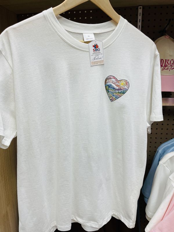 WOMENS T-SHIRT BEAUTIFUL 100% COTTON WHITE