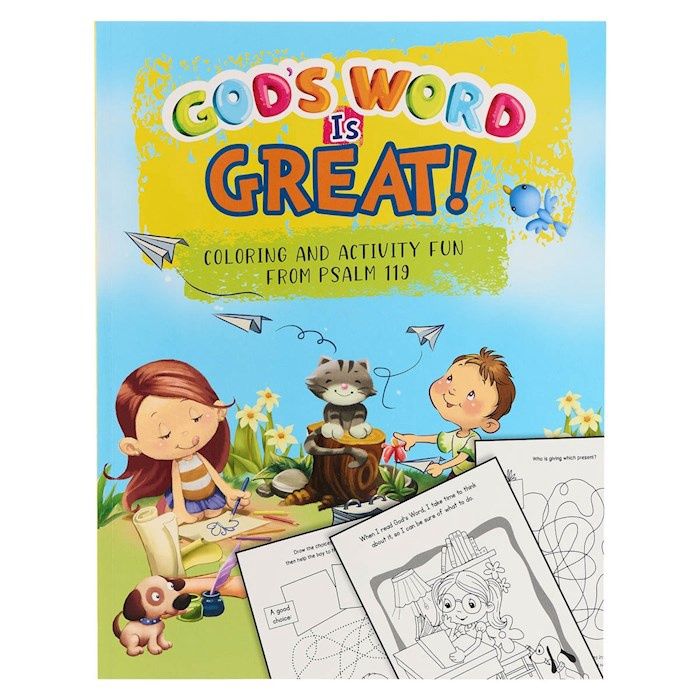 God'S Word Is Great Coloring &amp; Activity  Book-Psalm 119