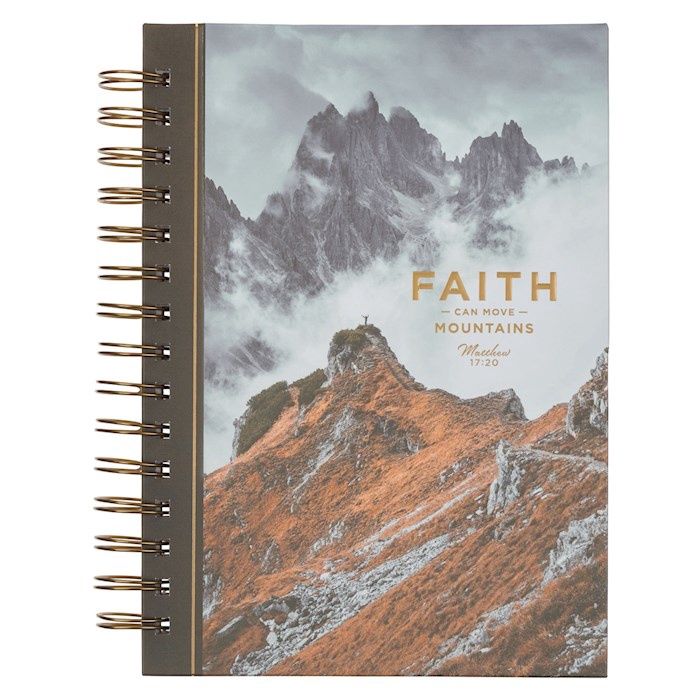 Journal Wirebound-Faith Matt. 17:20-Brown  Mountain
