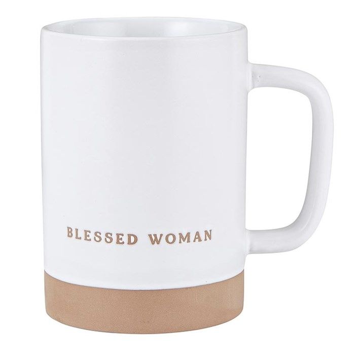 Mug-Signature-Blessed Woman (4.75"H 17  Oz)