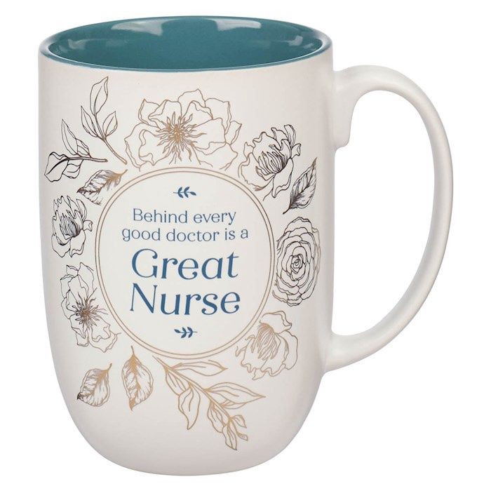 Mug-Great Nurse (Philippians 4:13)-Teal  (Mug1114)