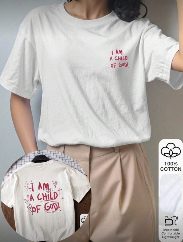 I Am A Child of God - White T-Shirt