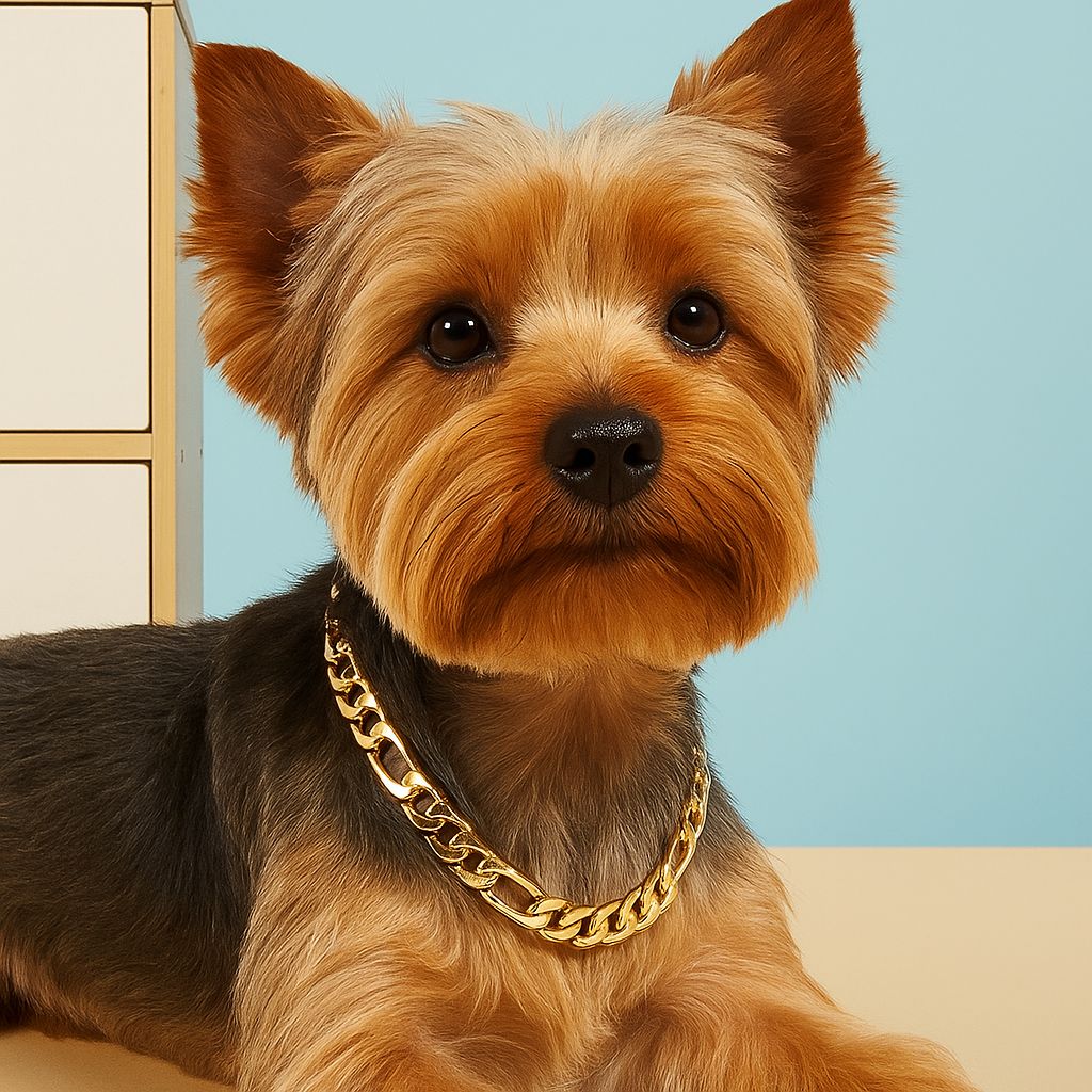 Gold Dog Chain Collar for Small &amp; Medium Pet Cat Dog Pups Stylish and Durable Design