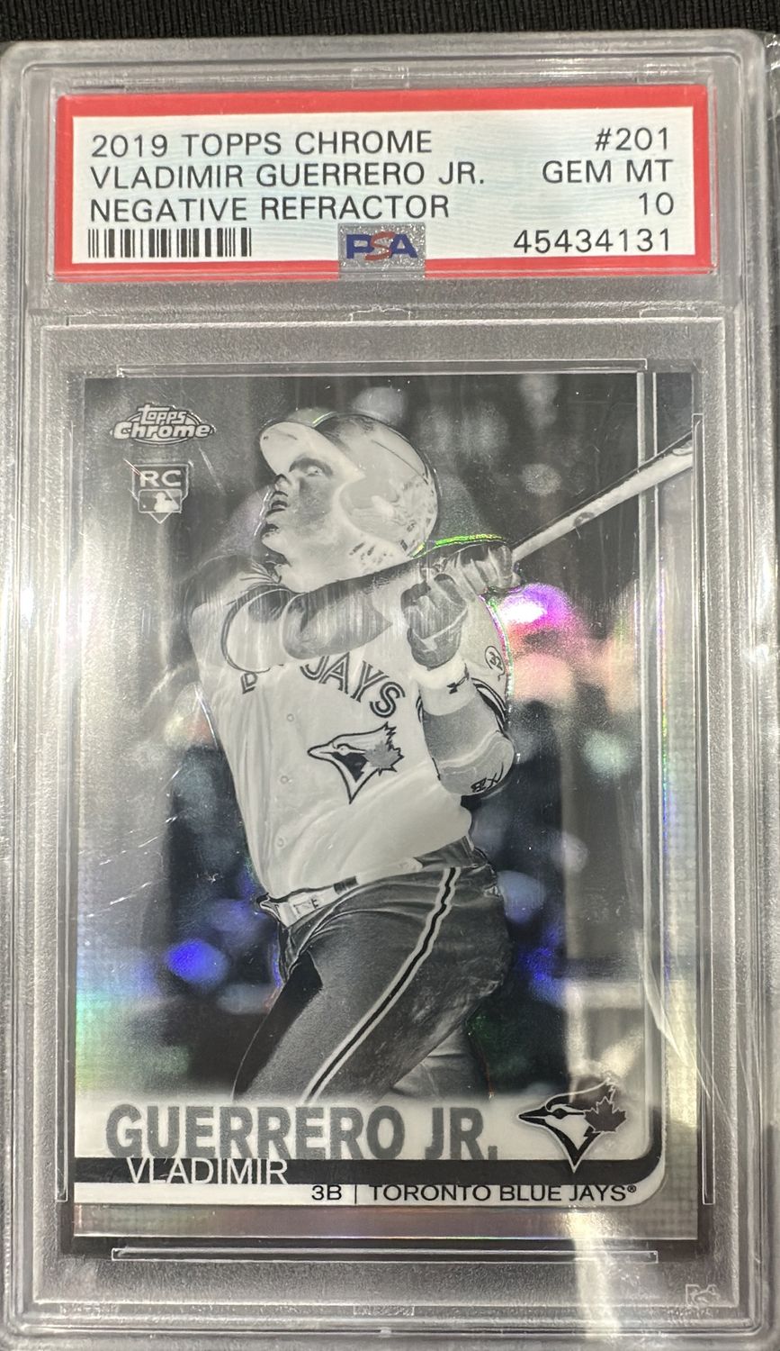 2019 Topps Chrome Vladimir Guerrero Neg Ref PSA 10