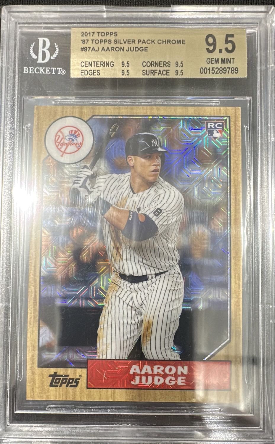 2017 Topps Silver Pack Aaron Judge RC BGS 9.5