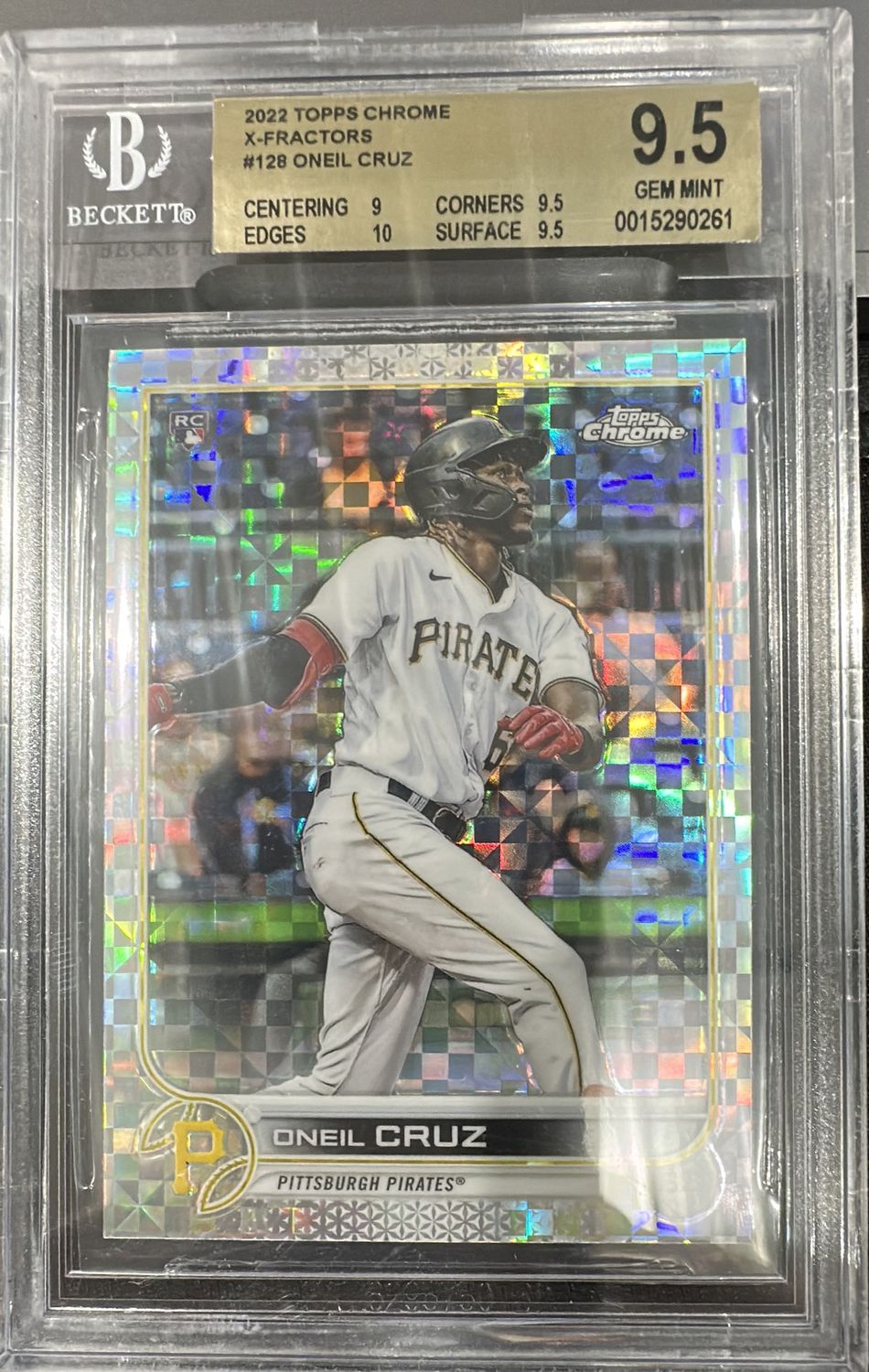 2022 Topps Chrome Oneil Cruz XFractor BGS 9.5