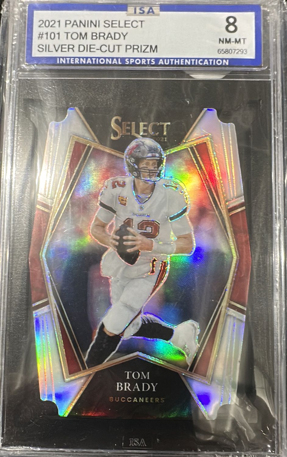 2021 Select Tom Brady Silver DieCut ISA 8