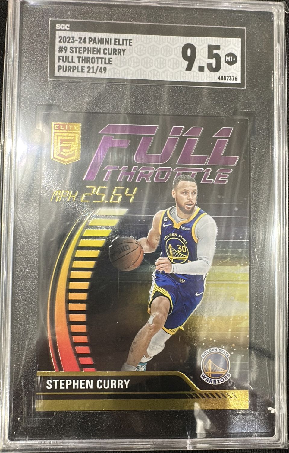 2023 Elite Stephen Curry Full Throttle /49 SGC 9.5