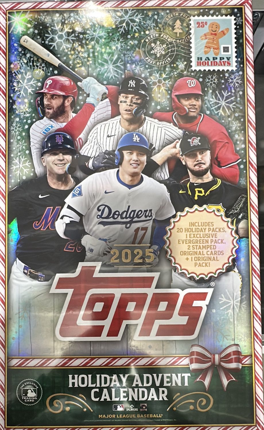 2025 Topps Baseball Holiday Advent Calendar