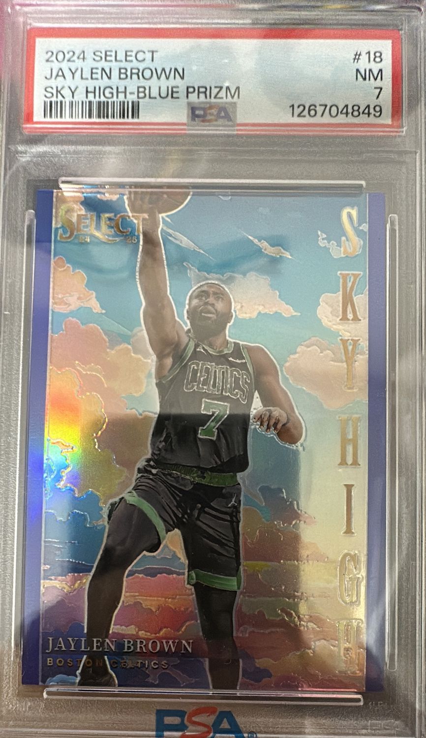 2024 Select Jaylen Brown Sky High /75 PSA 7