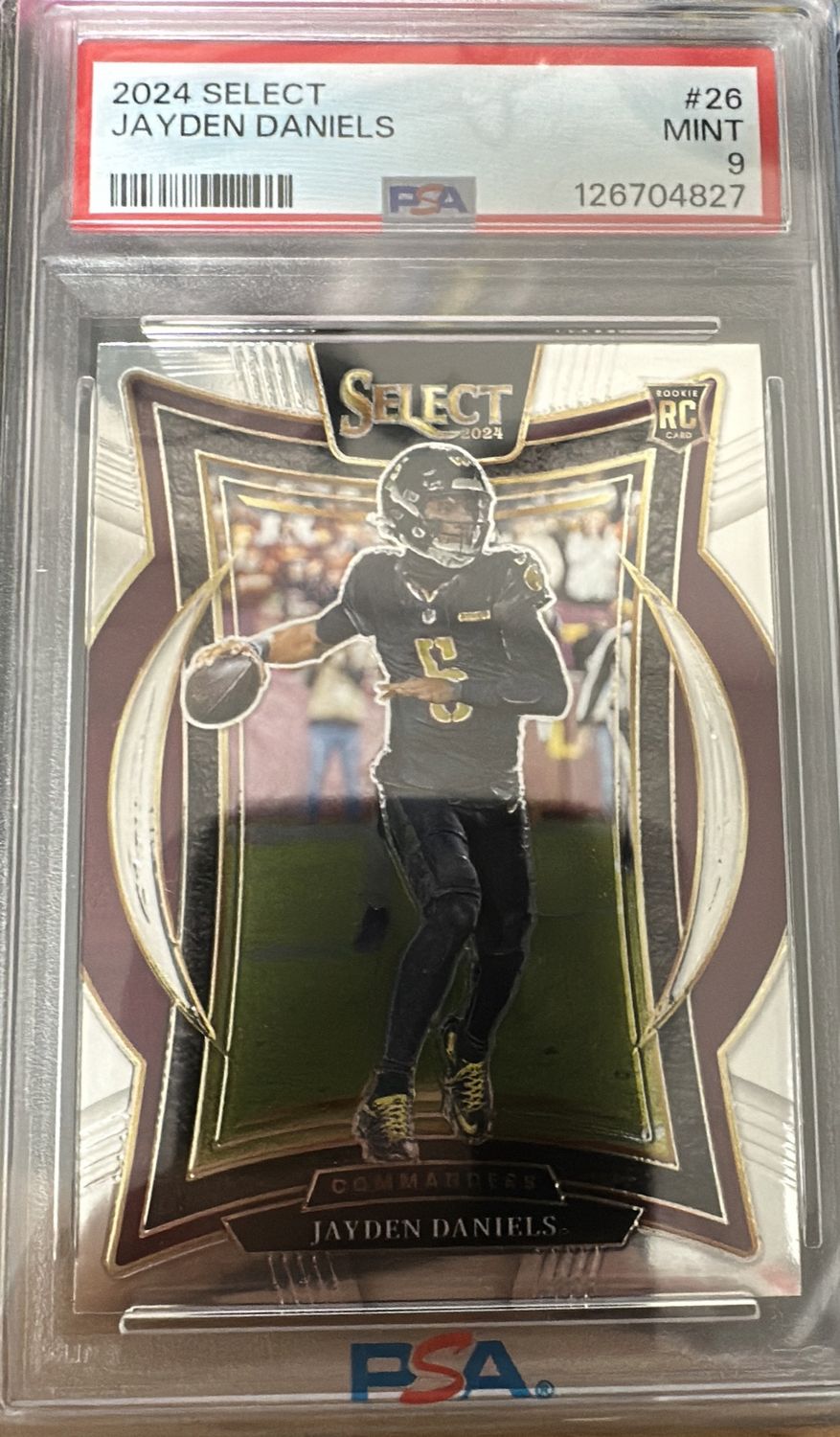 2024 Select Jayden Daniels RC PSA 9