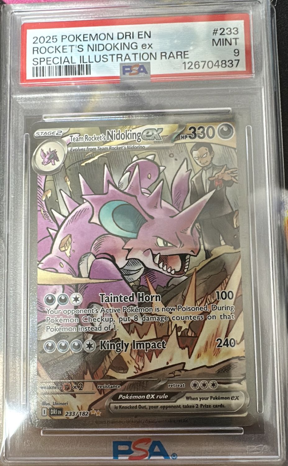 2025 Pokemon Rockets Illustration SP Rare PSA 9