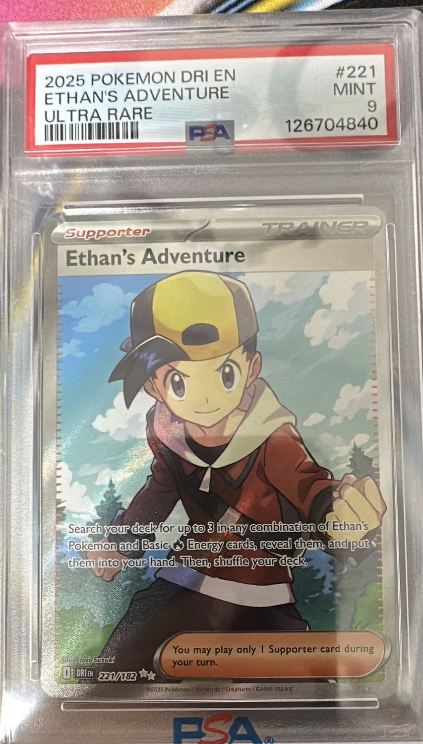 2025 Pokemon Ethan’s Adv Rare PSA 9