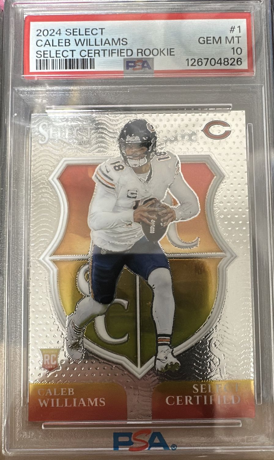 2024 Select Caleb Williams Certified RC PSA 10