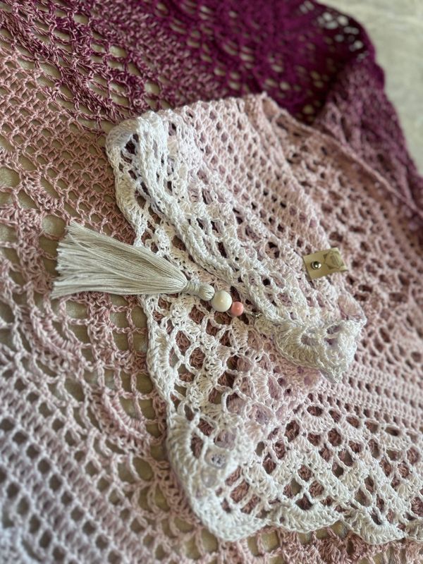 Chusta "Wiśniowy Sad"