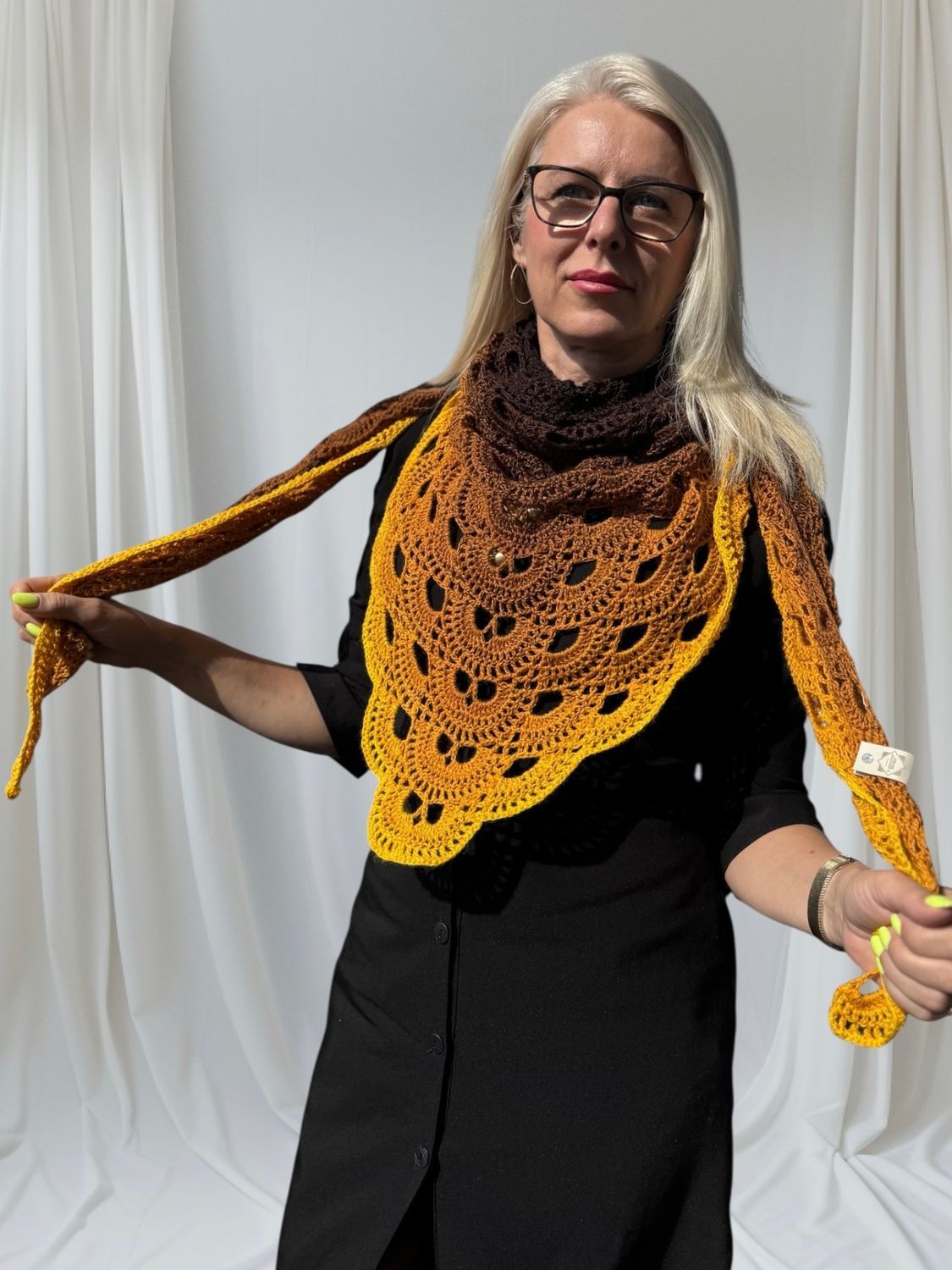 Chusta &quot;Czekolada z miodem”