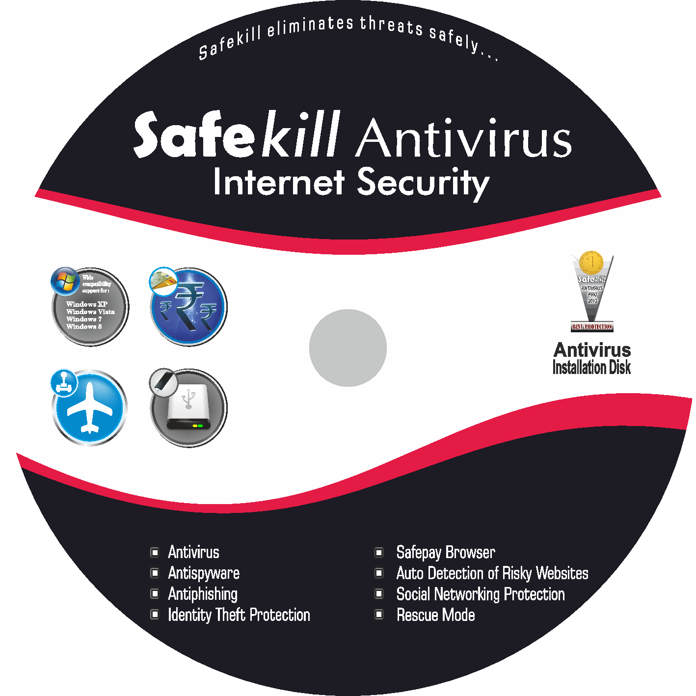 Safekill Antivirus (One Year / 3 Users)