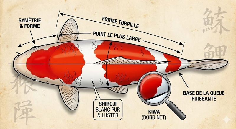 Sztuka wyboru: Jak rozpoznać karpia Koi wysokiej klasy?