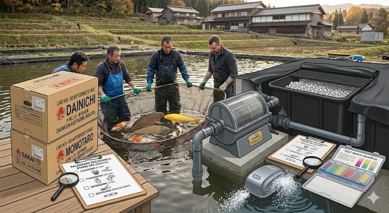 Import ryb z Japonii – jak wygląda droga Koi z Niigaty do Polski?