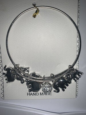 Elephant Silver Bracelet