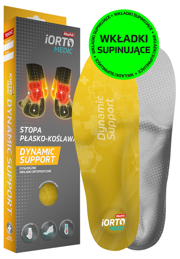 Wkładki supinujące iORTO MEDIC DYNAMIC SUPPORT STOPA PŁASKO-KOŚLAWA