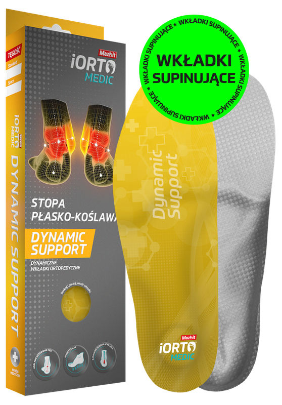 Wkładki supinujące iORTO MEDIC DYNAMIC SUPPORT STOPA PŁASKO-KOŚLAWA