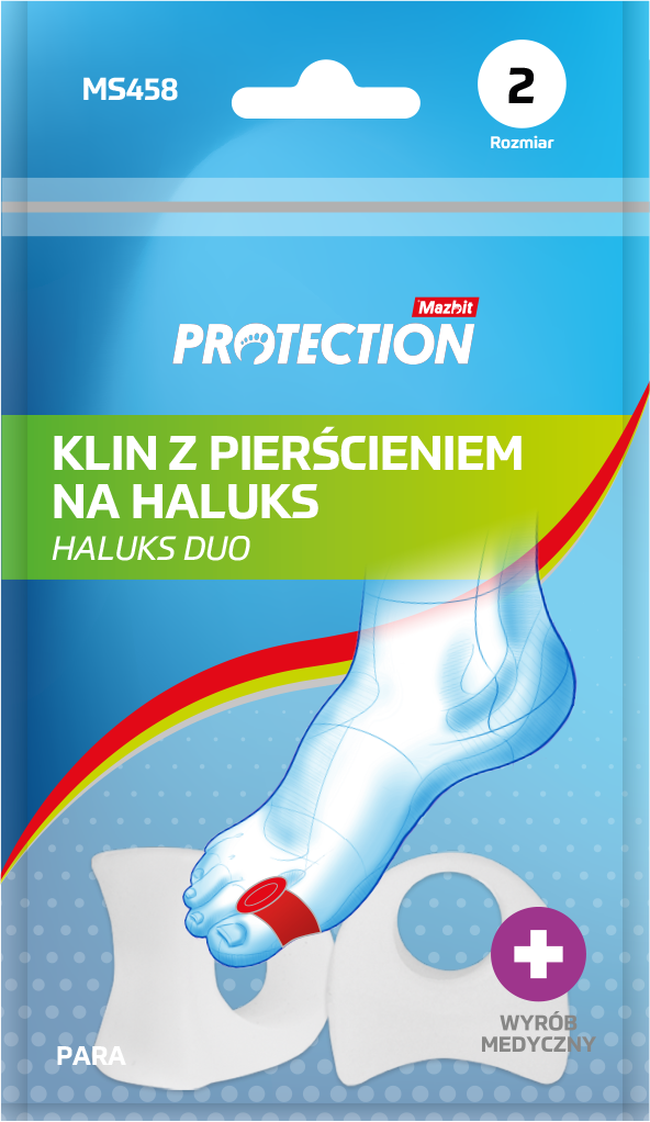 Klin z pierścieniem na haluks HALUKS DUO