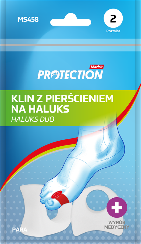 Klin z pierścieniem na haluks HALUKS DUO