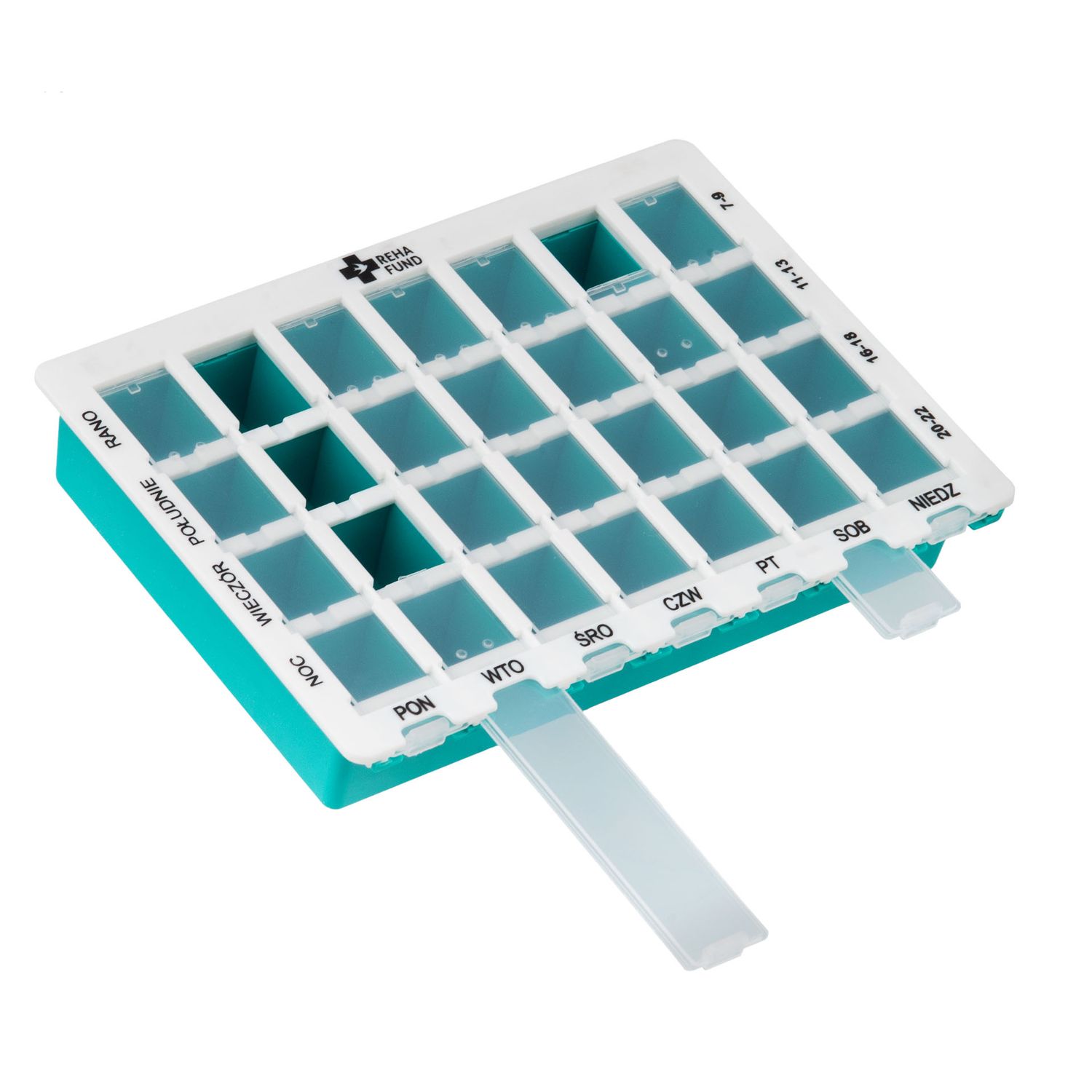 Kasetka tygodniowa do dawkowania leków doustnych