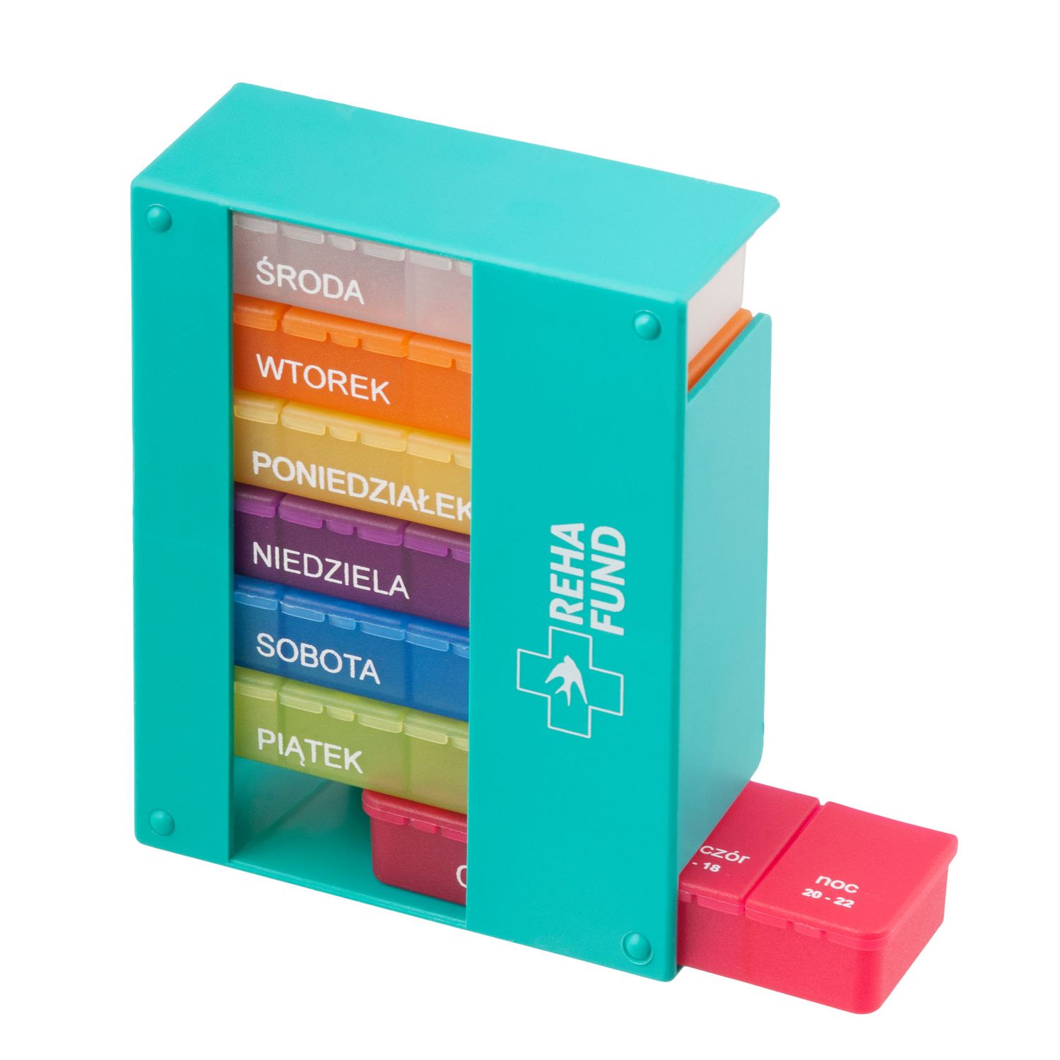 Kasetka tygodniowa na 4 pory dnia