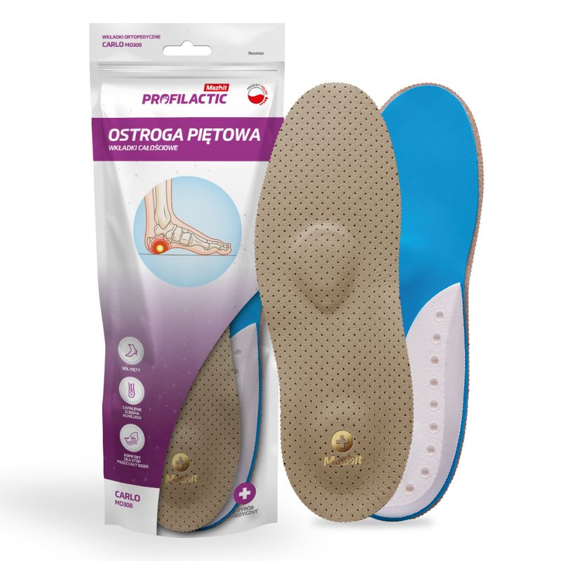 Wkładki CARLO na ostrogę piętową