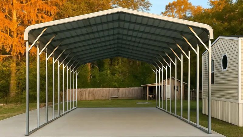 22x35 Regular Roof RV Carport