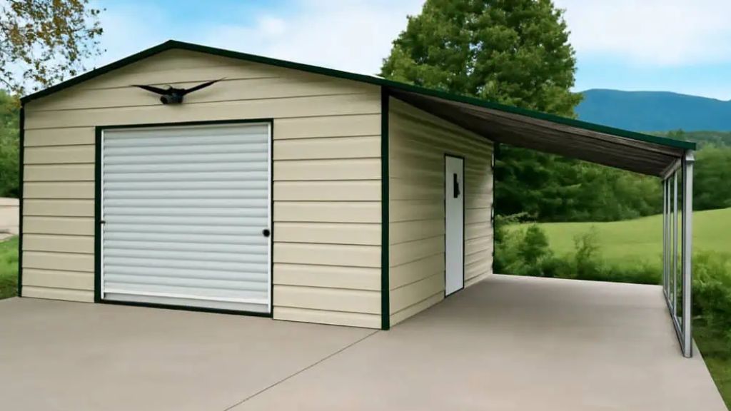 22x30 Garage With Lean-to
