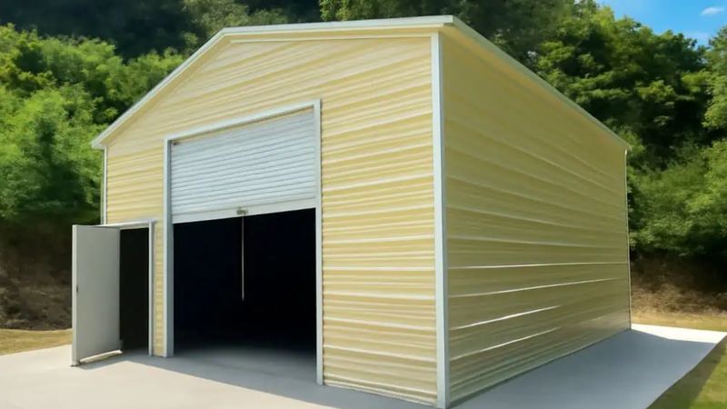 22x25 Vertical Roof Garage