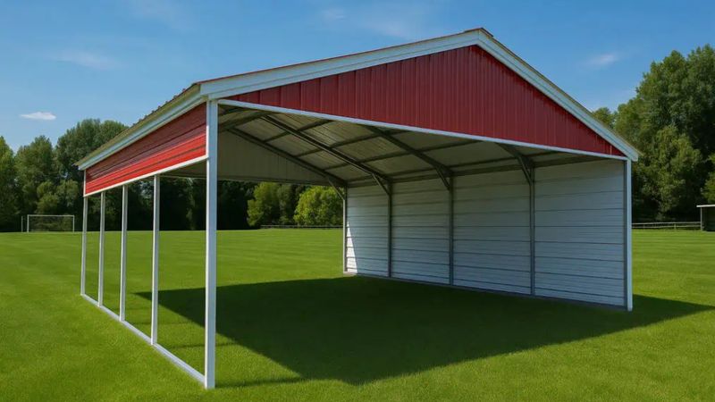 20x20 Carport With Side Panels