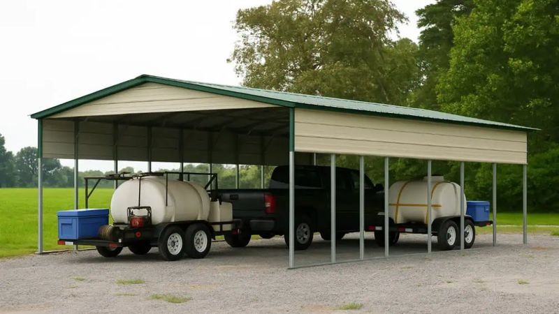 24x40 Vertical Roof Carport