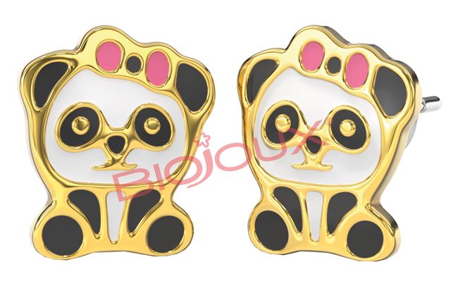 BJT712 ORECCHINI BABY PANDA GP