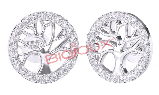 BJT994 ORECCHINI TREE LIFE SS