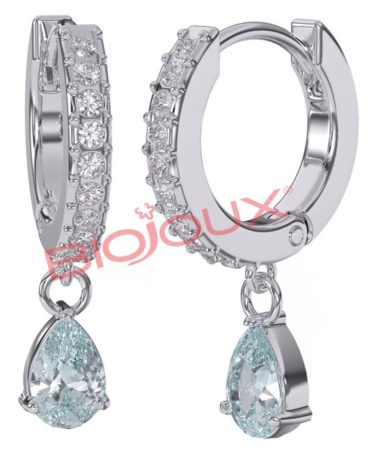BJT318 ORECCHINI INES AQUA SS