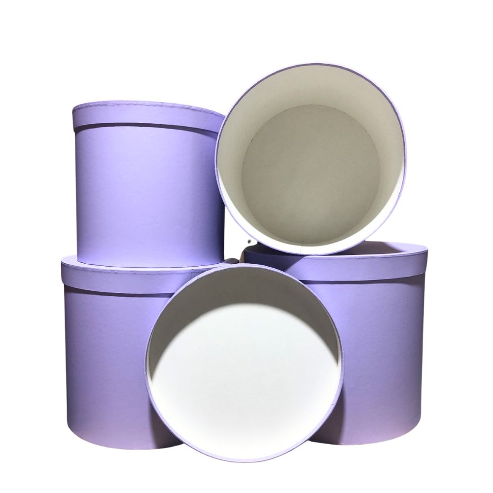 XXL Set of 4 Boxes, Lavender