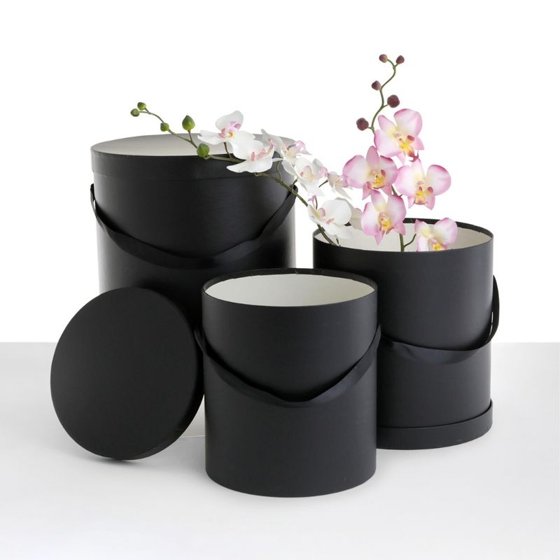 Set of 3, LARGE Round Boxes for Luxury Flower/Gift Arrangements