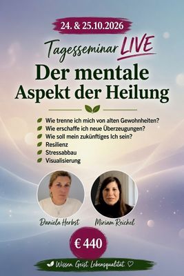Live Wochenende - mentale Heilung 24./25.10.26