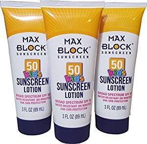 Max Block Kids 50 SPF Sunscreen