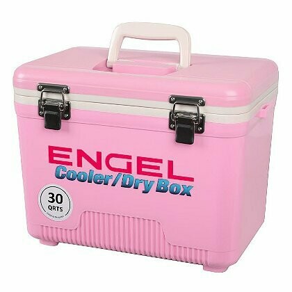 Engel Cooler Dry Box Pink 30 Qt