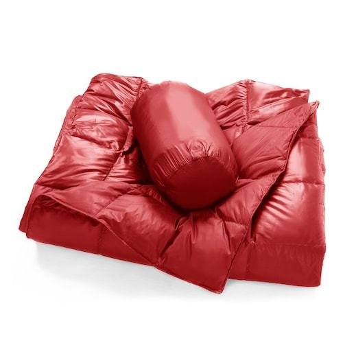 Double Black Diamond Packable Down Throw Ruby