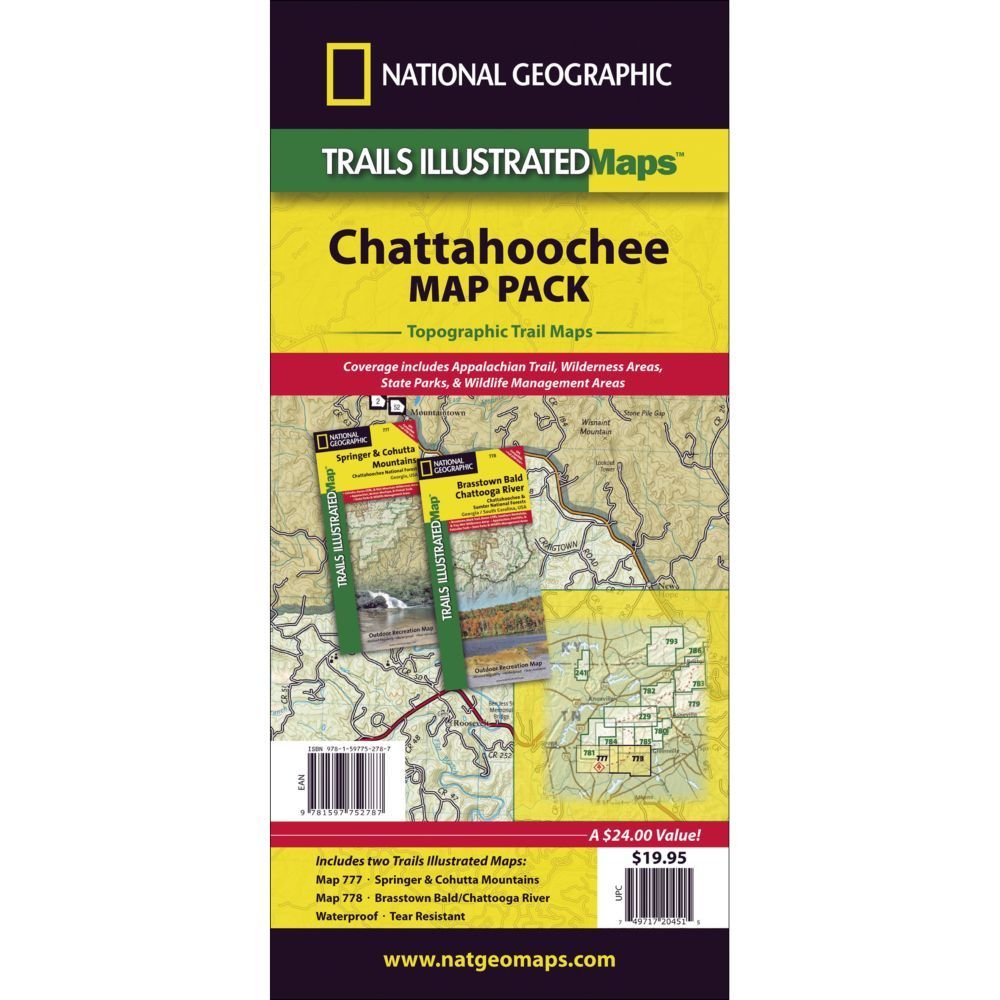 Chattahoochee National Forest Trail Maps (Map Pack Bundle)