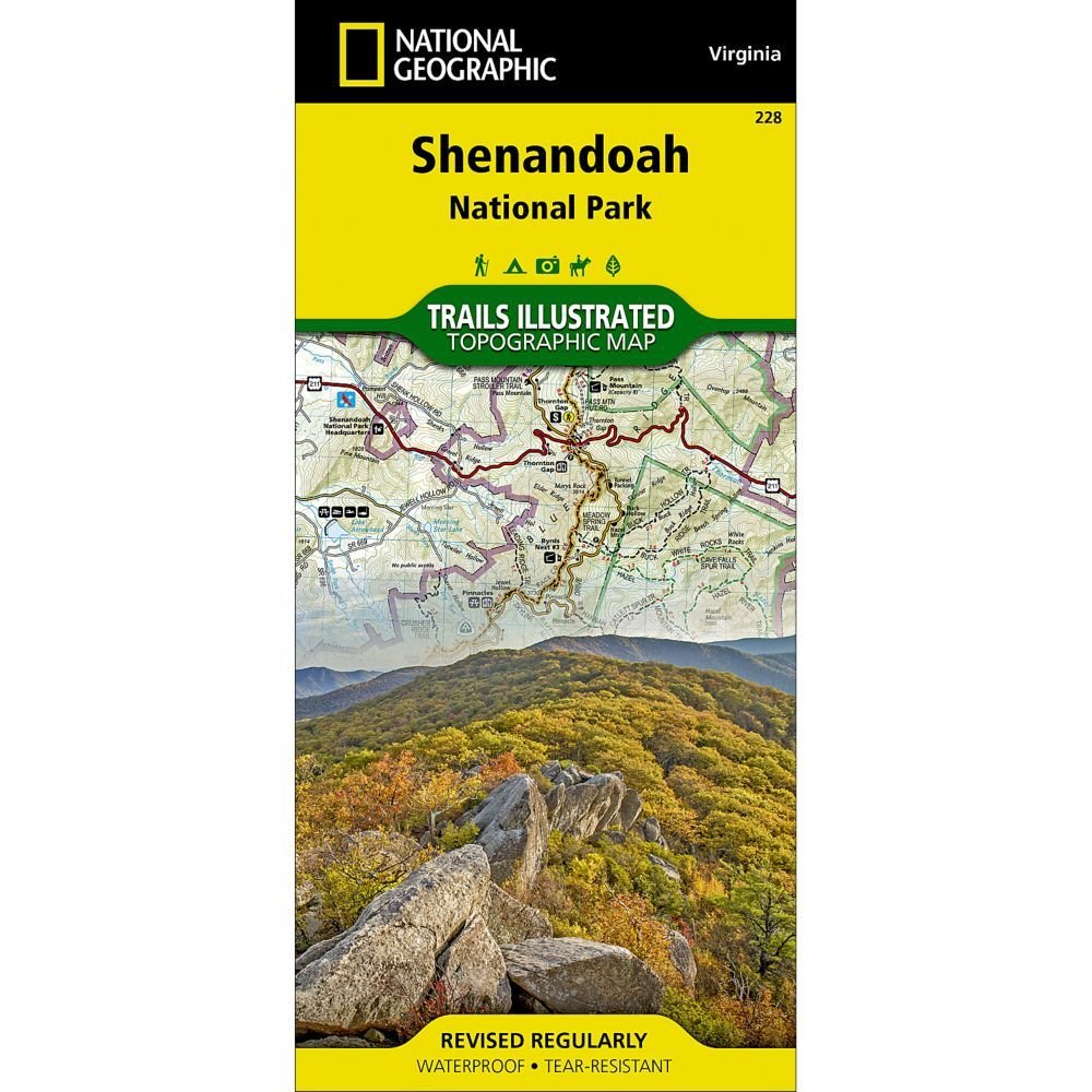 National Geographic # 228 Shenandoah National Park Trail Map