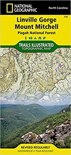 National Geographic # 779 Linville Gorge, Mount Mitchell (Pisgah National Forest) Trail Map