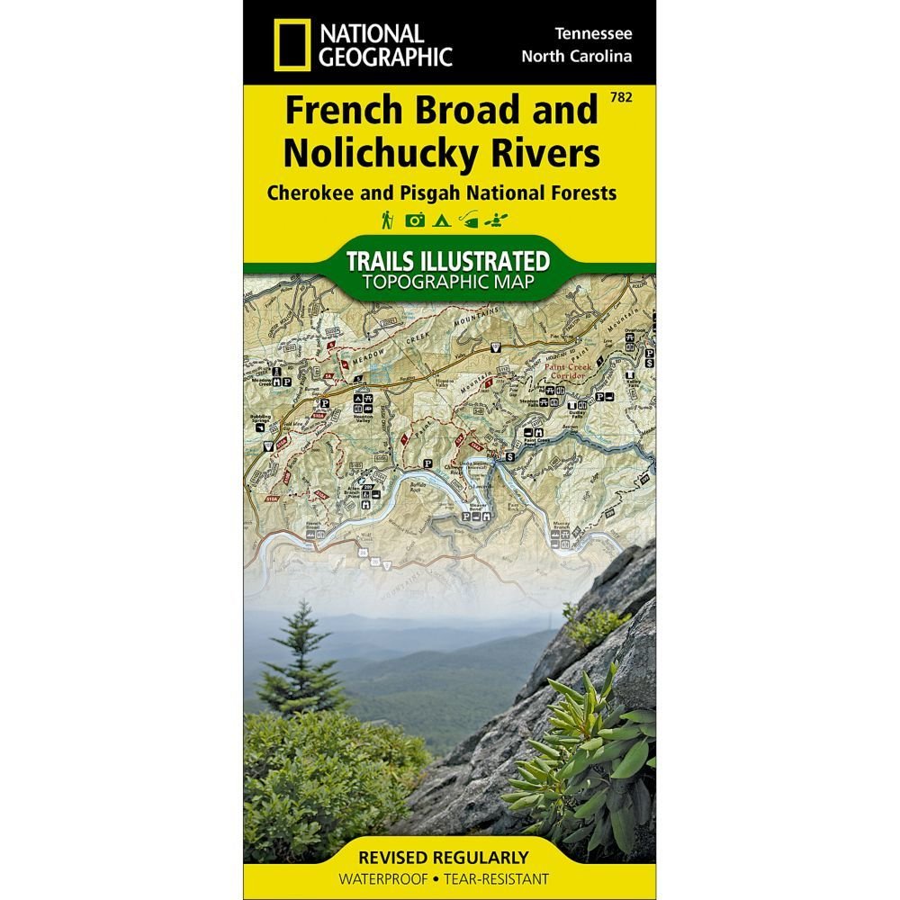 National Geographic # 782 French Broad and Nolichucky Rivers (Cherokee and Pisgah National Forests) Trail Map
