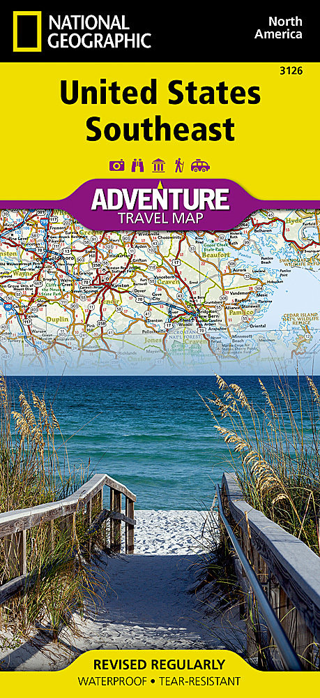 National Geographic Southeastern USA Guide Map